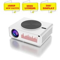 

[Amazon Hot 1080p Projector] OEM ODM Full HD Projector 6500 High Brightness Native 1080p 4K Support Home Cinema Portable Beamer