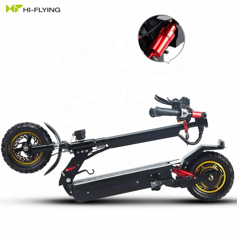 

Off Road 48V 1000W Fast Electric Scooter 21A 10 Inch Self-balancing Foldable Electric Scooter, Black