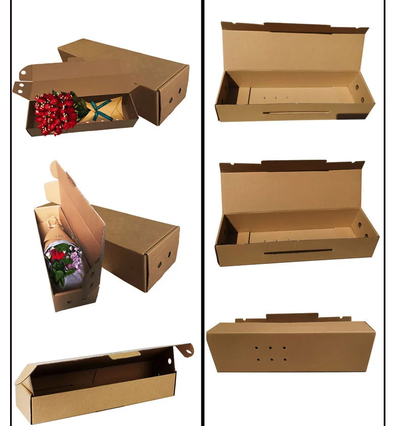 Quality Strong Cheap Corrugated Flower Shipping Box Paper Box For