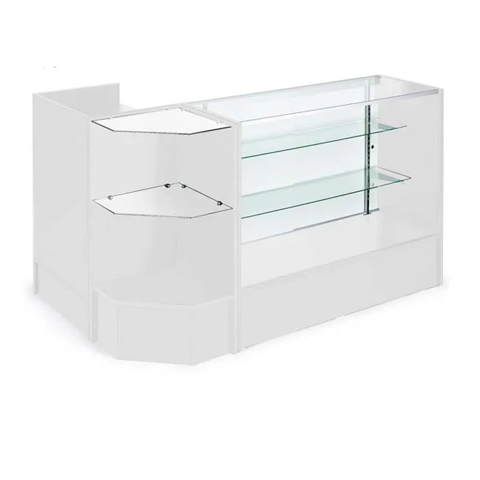 Customized White Wood Retail Counter For Store And Shops Buy Wooden