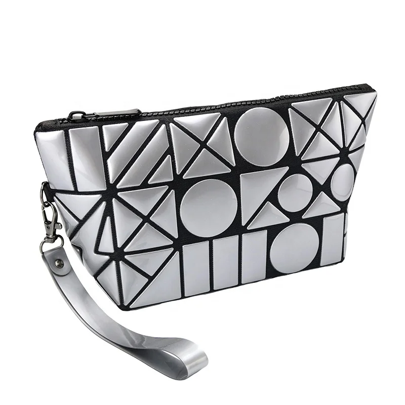 

Gift portable storage clutch bag 6 colors geometric make up bag, 6clours