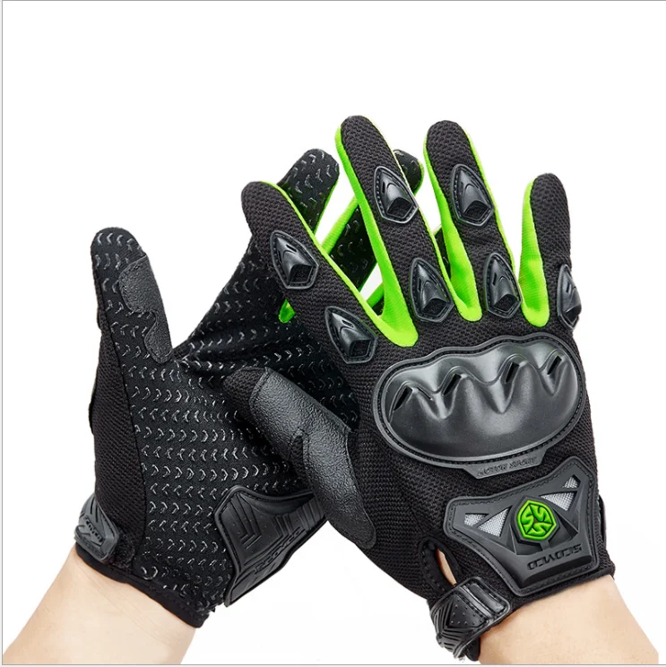 

Windproof full finger Protective Anti-Slip Motorcycle Cycling Gloves for Men and Women, Red/green/black/blue