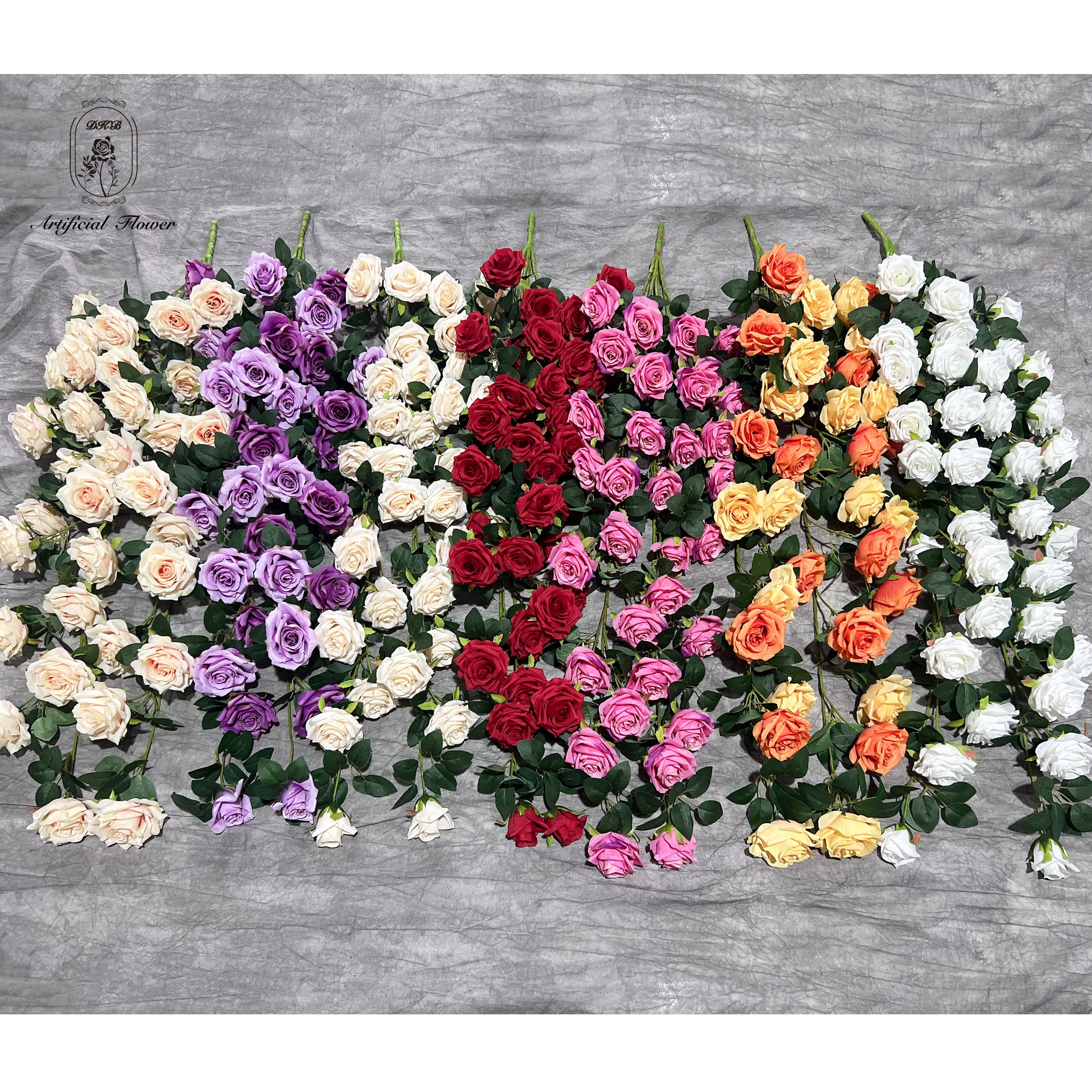 

Factory High Quality Artificial Silk Hanging Wisteria Flower Vines Flower Garlands For Wedding Events Home Decor
