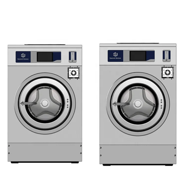 
15kg Coin Token Industrial Front Loading Washing Machine 