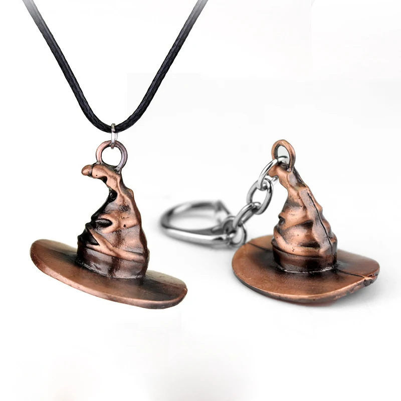 

Christmas gifts Selling Harryed Magic School Sorting Hat Necklace Christmas Accessories Bag Hanging Mother's Day Gifts
