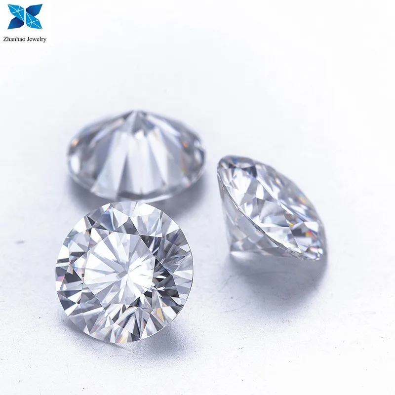 

small size 1mm 2mm WuZhou loose gem stones round brilliant cut DEF moissanite diamond loose melee moissanite