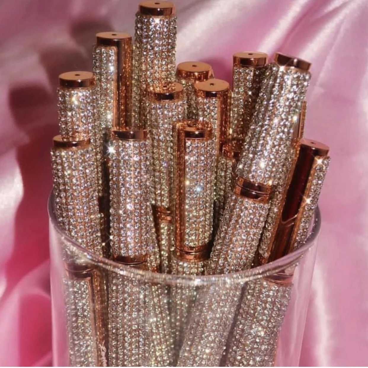 

New Arrival Waterproof Eyeliner lash glue pen Rose Gold Rhinestone Eyeliner Glue Eyelashes Adhesive for Strip Eyelashes