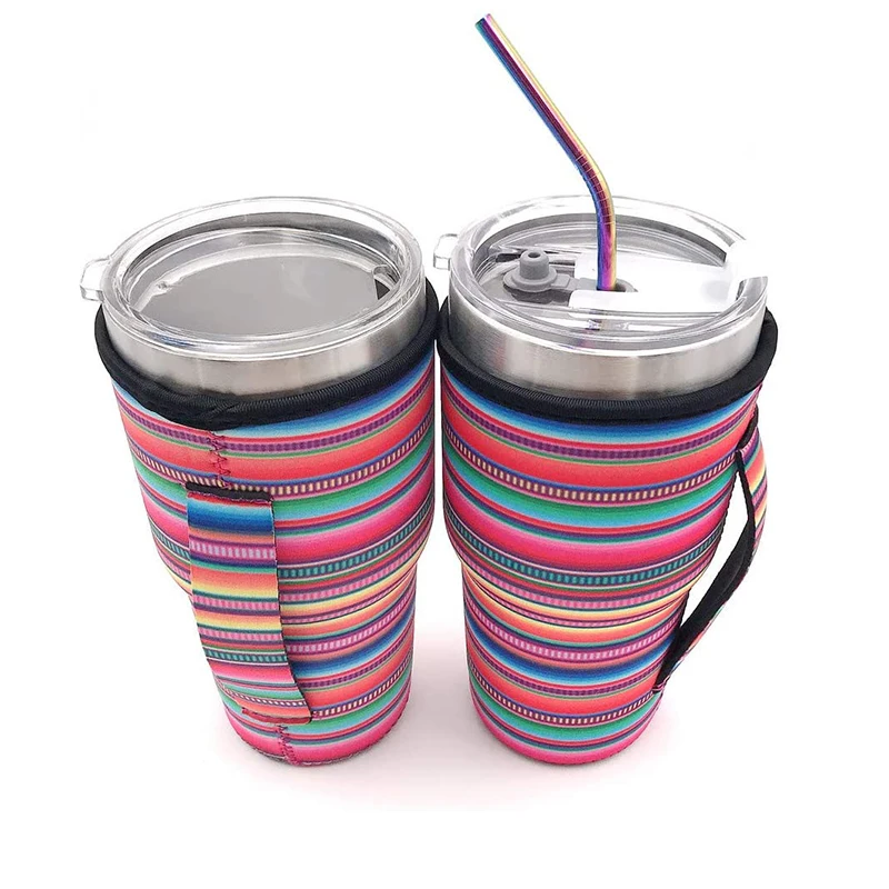

30oz and 32oz Tumbler holder Neoprene Iced Coffee Cup Sleeve, Customized color acceptable