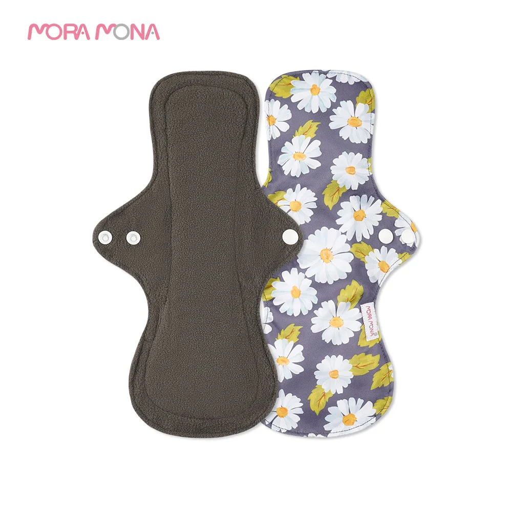 

Moramona Cloth sanitary pads Reusable Washable menstrual pads .Washable Towel Sanitary Pad Night Using, Colorful