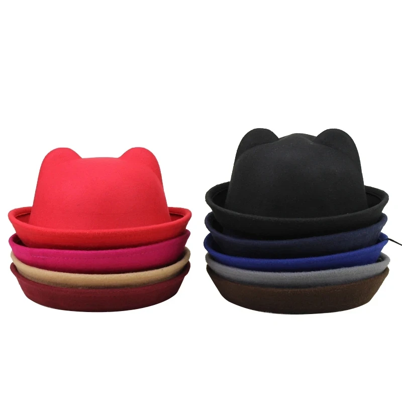 

New Solid Color Parent-kid Fisherman Hat Summer Sun Hat Female Sun Cap Korean Version Basin Hats Bowler Caps