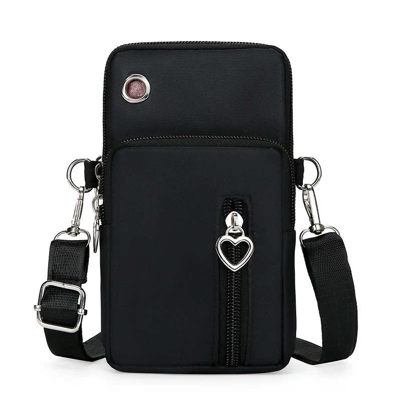 

2023 Versatile practical convenient plain canvas mobile phone bag