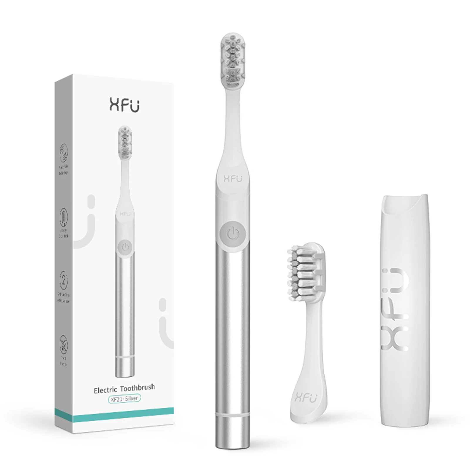 

Seago SG2102 New Design Portable Automatic Battery Operated Alloy Sonic Electric Toothbrush