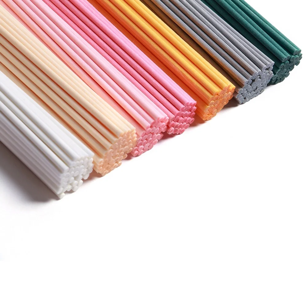 

2022 Hot Selling Colorful Reed Diffuser Replacement Polyester Fiber Refill Sticks, Customerized color