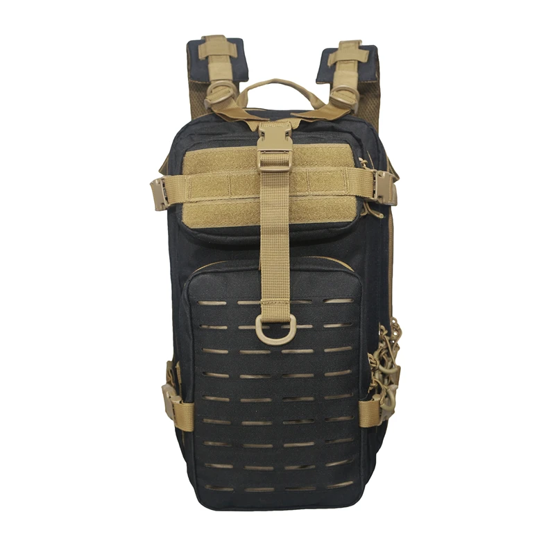 

High standard multi-purpose tactical backpack, Black/tan