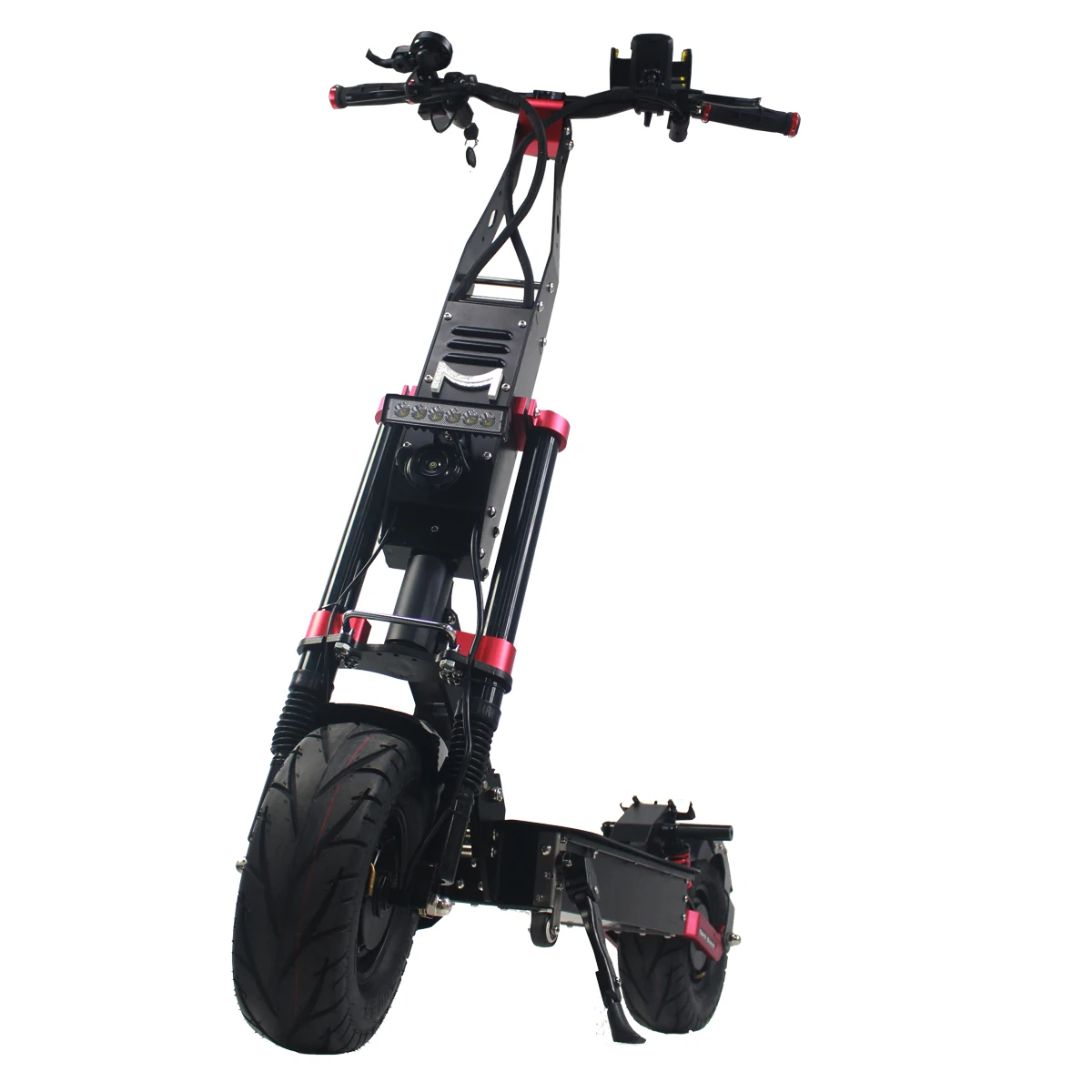 

Maike MK9x 60v 7200w scooter dual motor fat wheel scooter powerful dropship electric scooter fast, Black+red