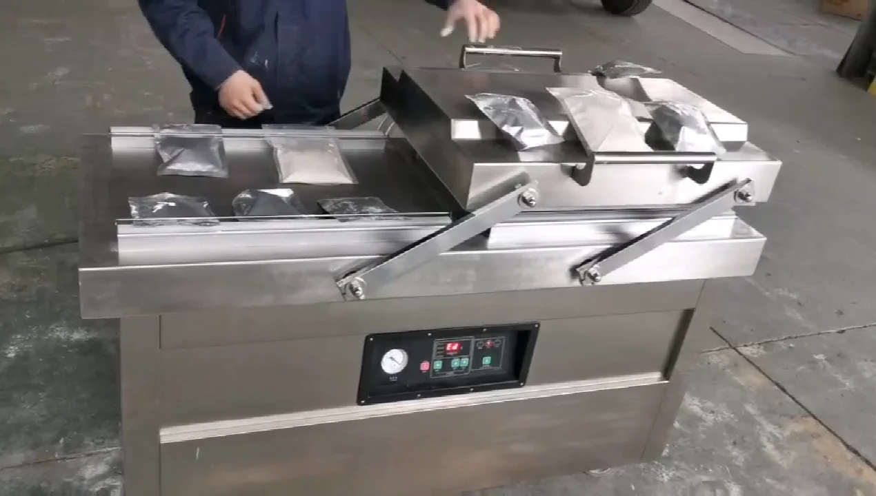 Selladora Al Vacio Industrial Vacuum Sealer Food Double Chamber