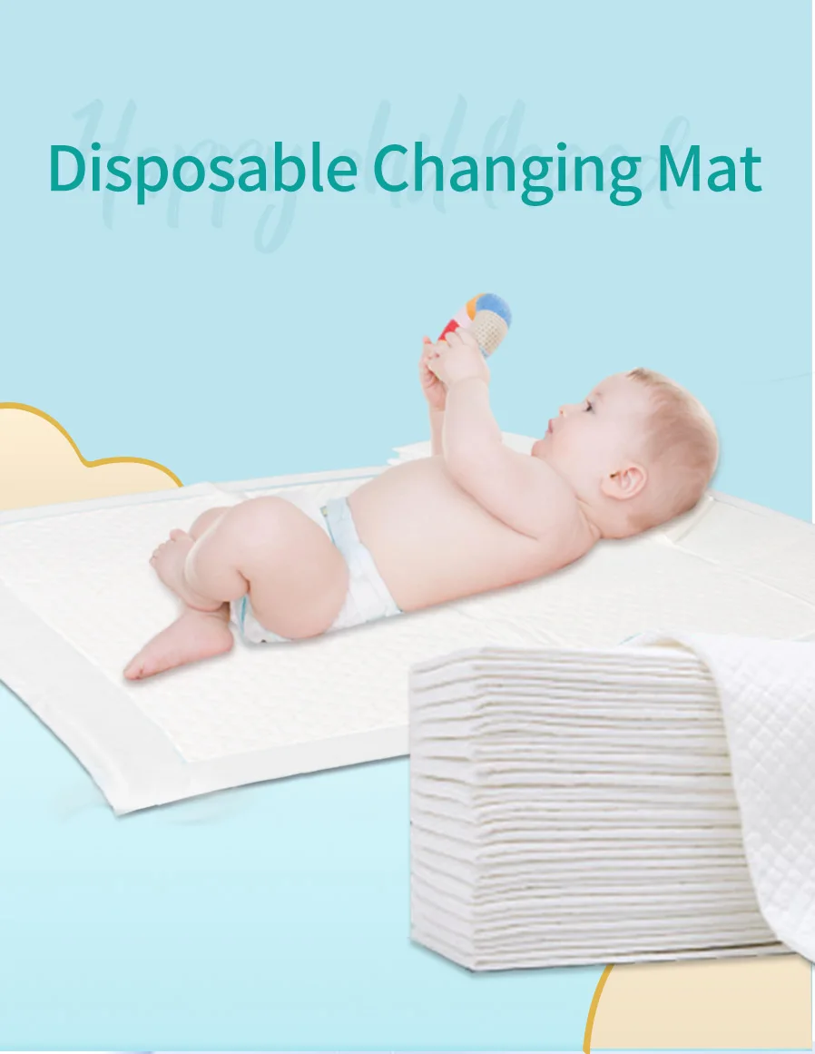 Wholesale Free Sample Comfort Waterproof Disposable Changing Pad Mat
