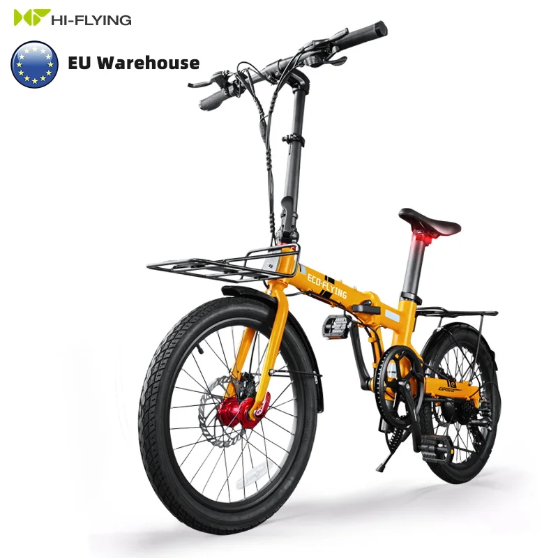 

ECO-FLYING Drodshiping E-bike 250W 7-14Ah Sumsang Battery Women Ebike 20'' KENDA Tire Folding City Electric Bicycle
