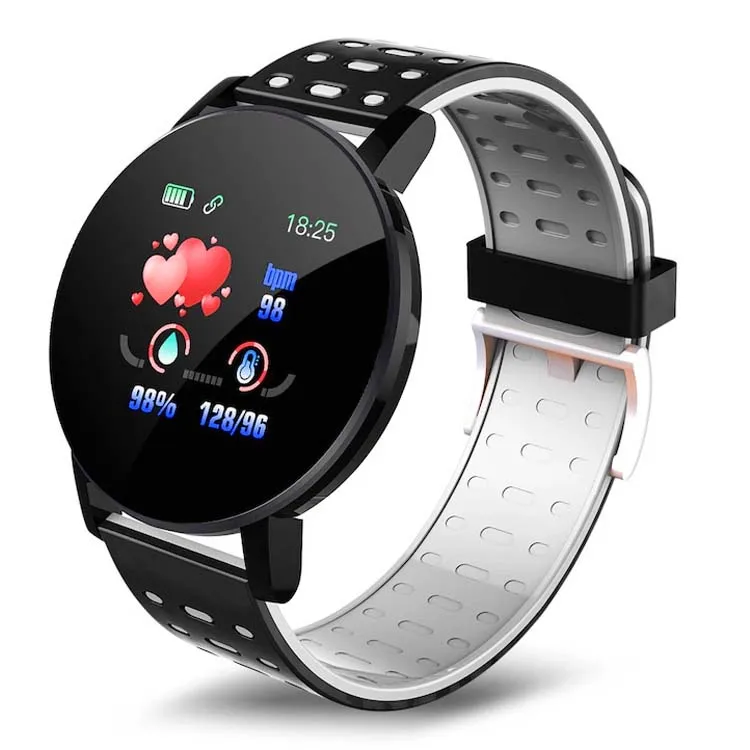 

low price gift IP67 pedometer smart wristband watch heart rate monitor with rubber custom silicone wrist band D119