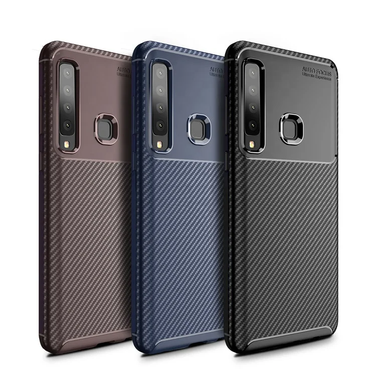 

3 colors Carbon Fiber tpu phone shell for Samsung A9S case cover, Multi-color, can be customized