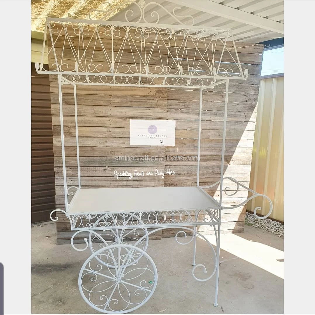 Amina Craft Metal Candy Carts For Wedding Cake Candy Flower Decoration Buy Metal Candy Carts