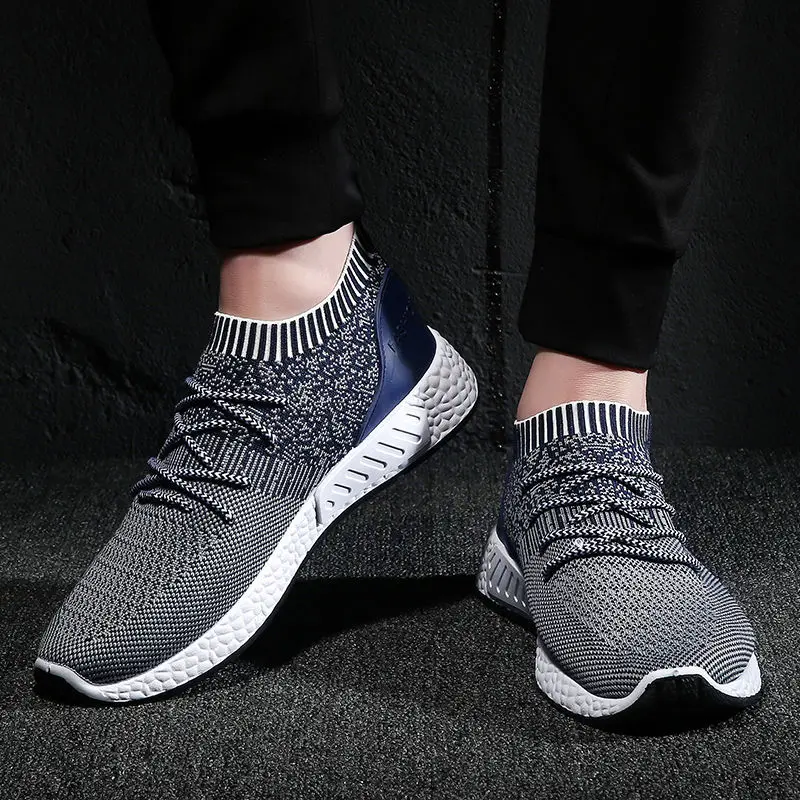 

High Quality Comfortable Men Running Sport Shoes Cheap Fashionable Sneakers men's casual shoes, Black, grey, black and white