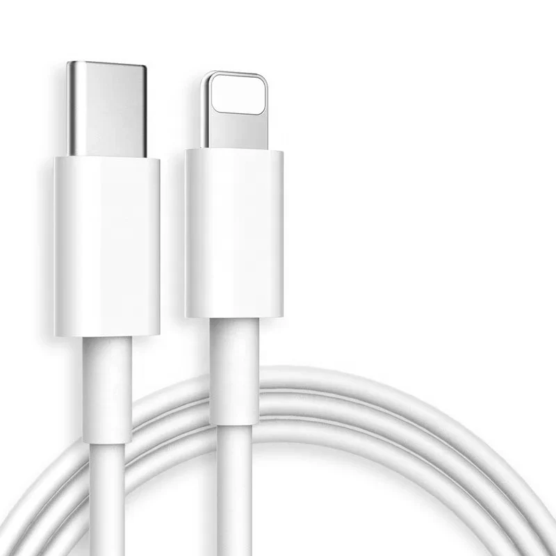

1m 2m 18W PD USB C to IOS For iPhone 12 Pro Max Charger Data Cable For iPhone Charger Cable For iPhone Charging Cables, White