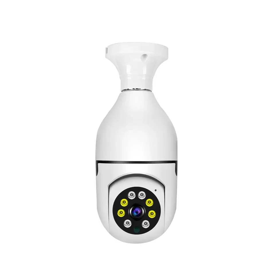 

Full Color Night Vision 360 Degree Full HD 2MP Camera V380 Pro Auto Tracking Security Cam WiFi Smart Indoor Light Bulb Camera