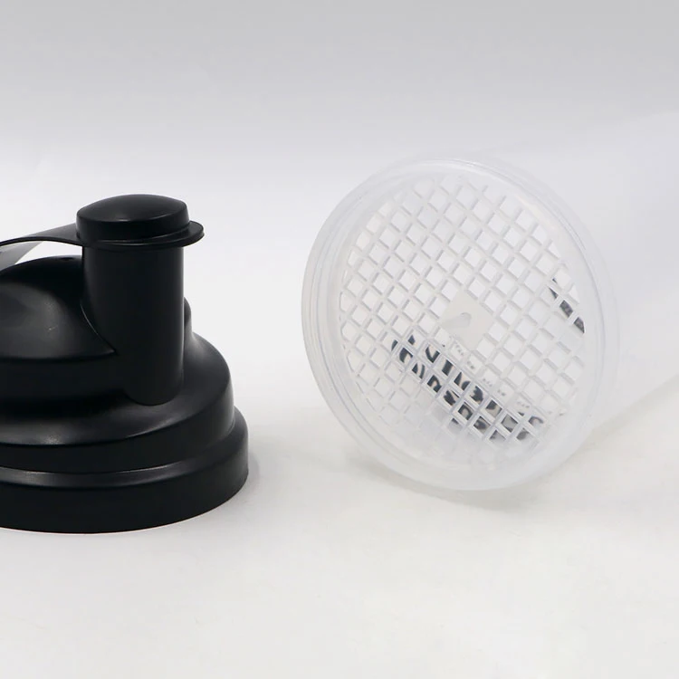 
Real wholesale high quality 700ml food grade custom logo joyshakers cup plastic black sports gym filter protein shaker bottle 