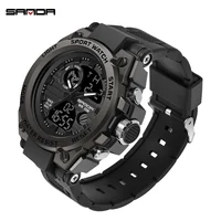 New SANDA 739 Sports Men's Watches Top Brand Luxury Military Quartz Watch Men Waterproof S Shock Clock relogio masculino