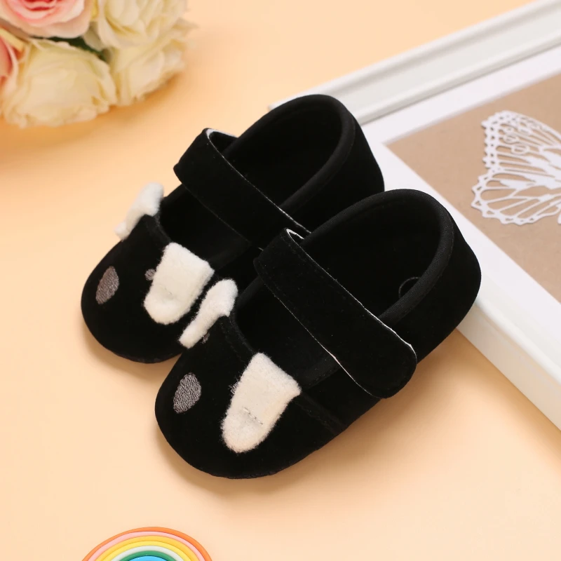 

Baby shoes 0-1 girls flat shoes boys casual shoes, Black