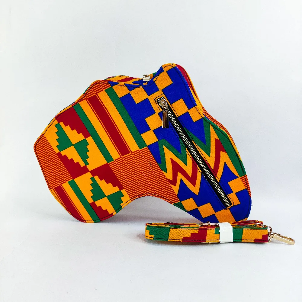 

New Trending African Map Purse Handbag New Design Africa Shaped handbags Daily Accessories African style Fabric Print Women Bags