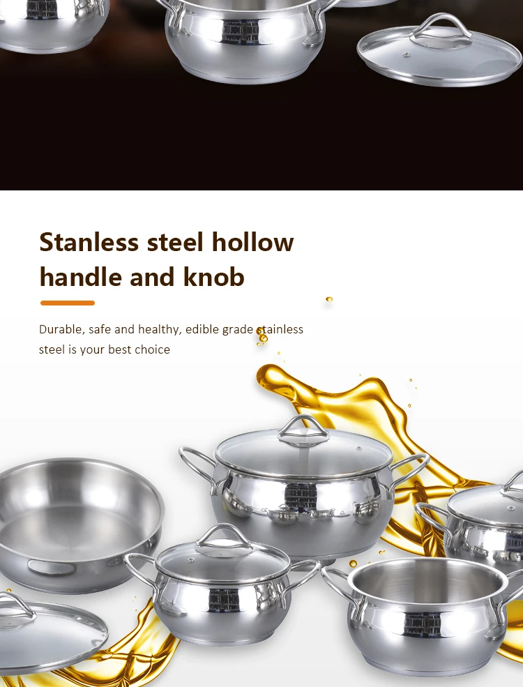 stainless steel kitchenware set