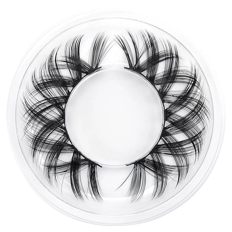 

2022 latest best-selling luxury whirling cross eyelash wholesale eyelash faux mink eyelashes vendor 3D High quality fiber lash