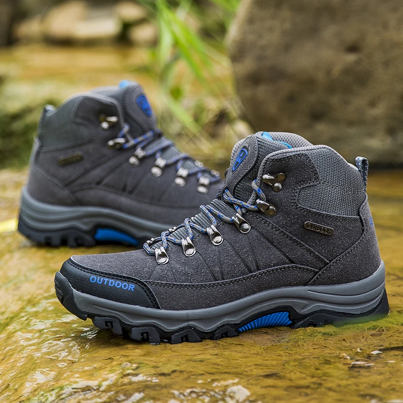 

High Quality Men Professional Waterproof Outdoors Hiking Shoes Climbing Boots