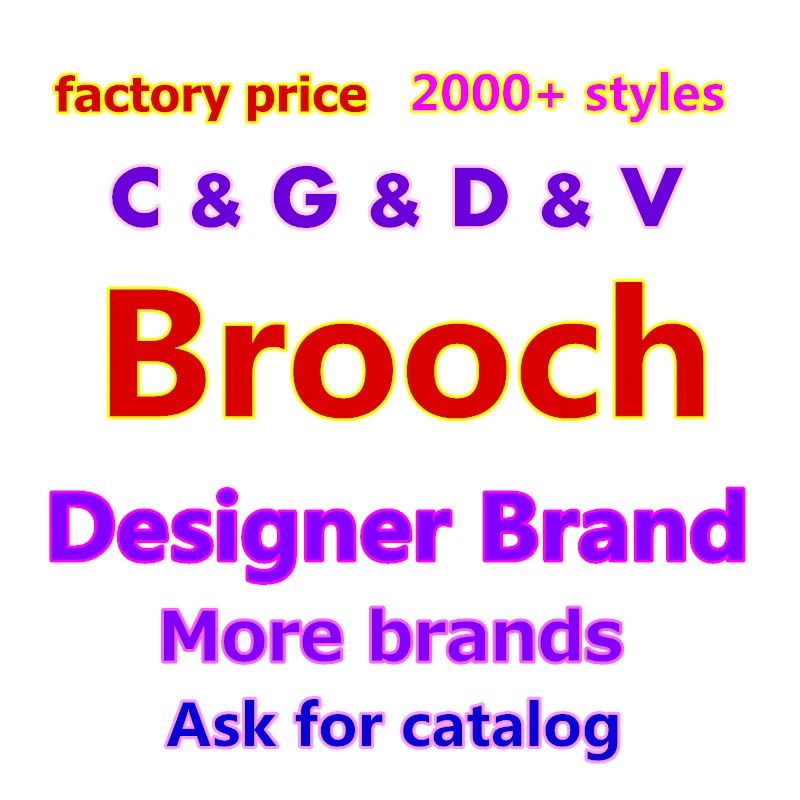 

2021 fashion famouls luxury brand CC GG designer jewelry brooch broaches pins