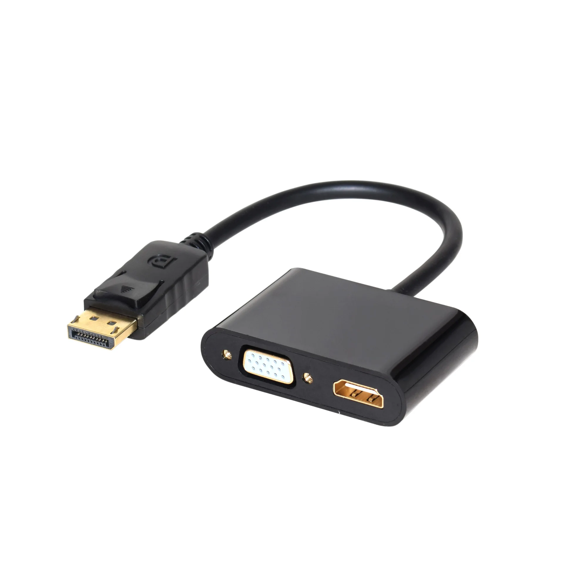 

FARSINCE DisplayPort (DP) to HDMI to VGA 2 in 1 Adapter Converter 4K 1080P
