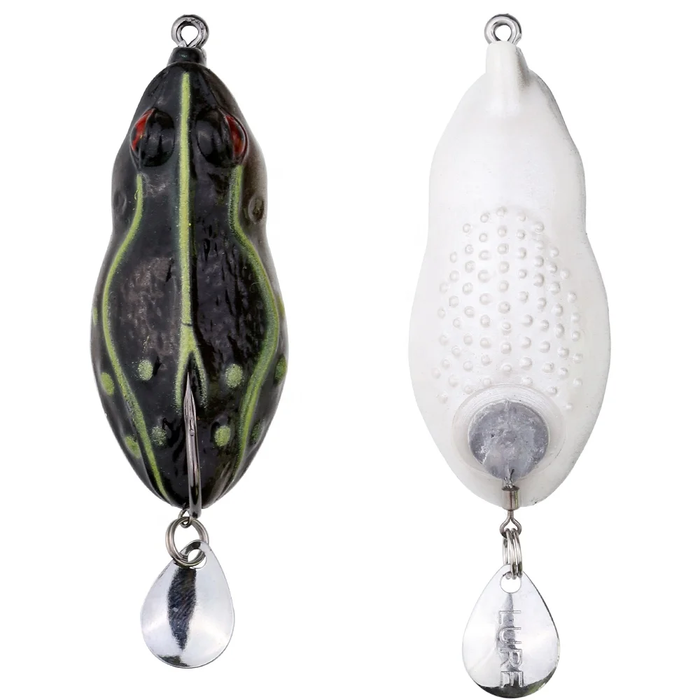 

3D Eyes Rubber floating Silicone Frog fishing lures bait saltwater soft bait frog