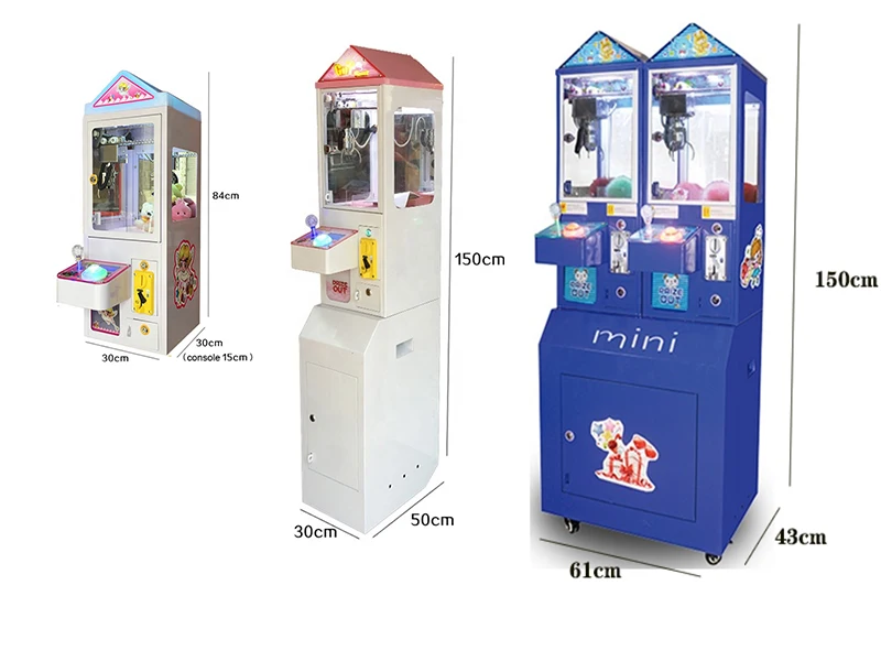 Factory Wholesale Coin Operated Candy Vending Machine Mini Claw Machine