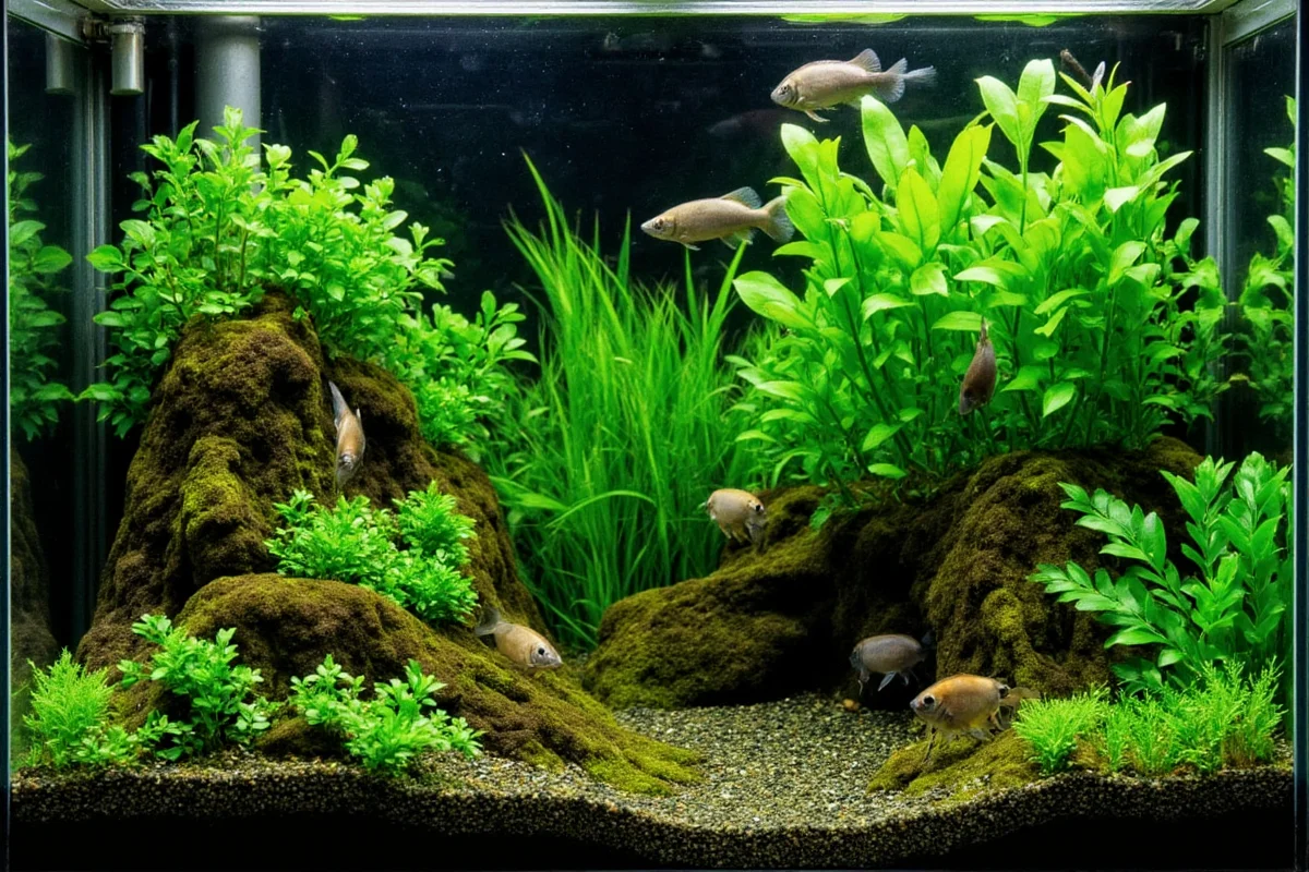how to care for plants in aquarium