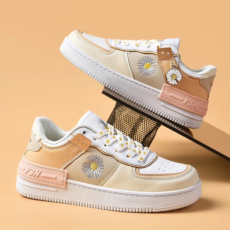

Custom Made Women Casual Shoes Women Leather Flat Shoes Lace-up Low Top Sneakers Breathable Male Shoes Fashion Sneakers Tennis