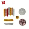 Reflective round shape 7 glass beads insert glass reflector