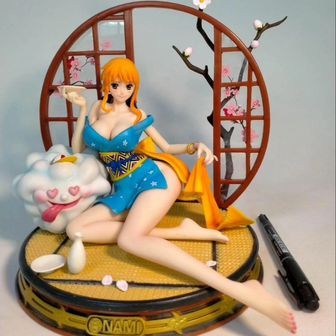 

NEW 26cm Anime Tolys One Pieced Aurora National Wind nami GK Statue PVC Action Figure Big Size Collection Model Toy Doll Gift