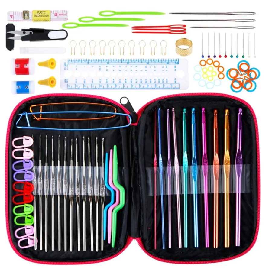 

wholesale 100pcs sewing kit crochet hooks set diy sewing kits for knitting