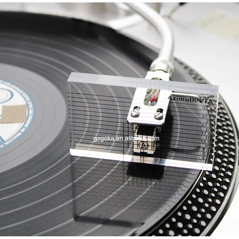 VIccoo LP Vinyl Record Player Measuring Phono Tonearm VTA/Cartridge Azimuth Ruler w bag