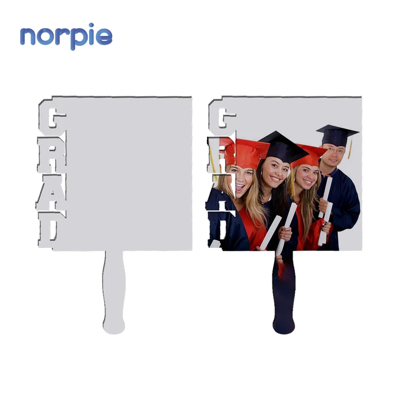 

MDF blank sublimation 2024 photo panel frame printable graduation photo plaque paddle fans Grad