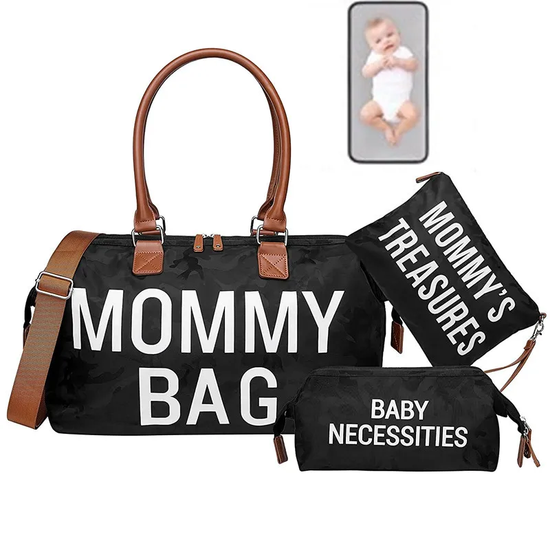 

Mommy Bags for Hospital Functional Large Baby Diaper Travel Bag for Baby Care Baby Tote Diaper Bag