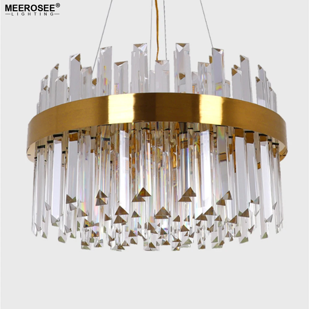 MEEROSEE Crystal Pendant Modern Luxury Lighting Lamps Home Decor MD86723