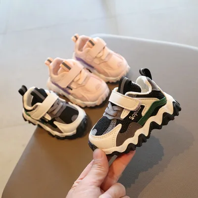 

2020 Girls sports shoes spring newborn Hot wave bottom kids fashion boys and girls toddler children's sports shoes, Mix color avalibale ( baby shoe)