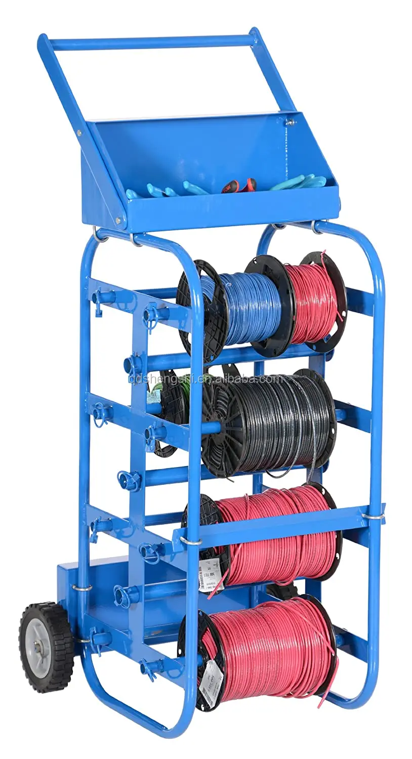 Transportable Multiple Axle Cable Caddy Multi Spool Wire Rack Dispenser Wire Reel Caddy Buy
